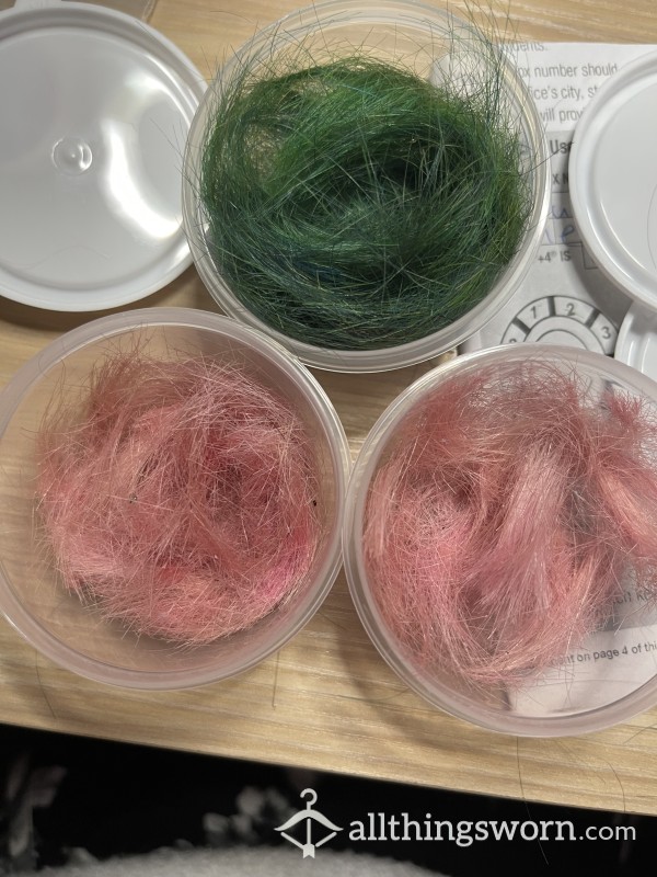 🫧🫧 Bubblegum Pink 🫧🫧 And 🦚🦚 Peacock Green & Blue 🦚🦚  Alt Milf Hair Trim!
