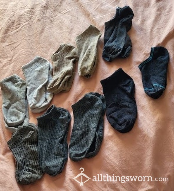 ❤️Very Used Trainer Socks ❤️ Various Dark Shades - £20 🎁