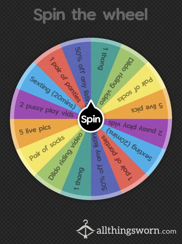 Spin The Wheel To Win Digital Content And Physical Items 📸👙