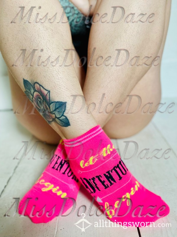Full Week Worn Upon Your Request  ; STINKY | RIPE | INTENSE | Cotton | Ankle Socks