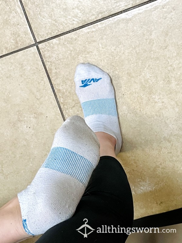 2-day (So Far!) Avia White Ankle Socks