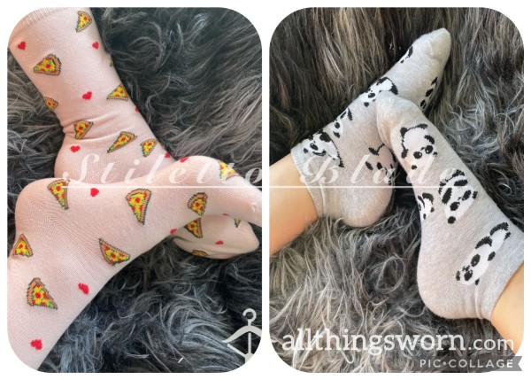 ✨ 2 FOR 1!! ✨ Dirty Smelly Cute Worn Socks Assorted