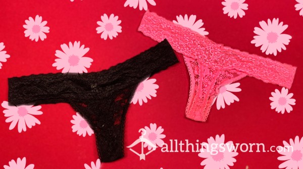 2 PIECES/USED THONGS✨