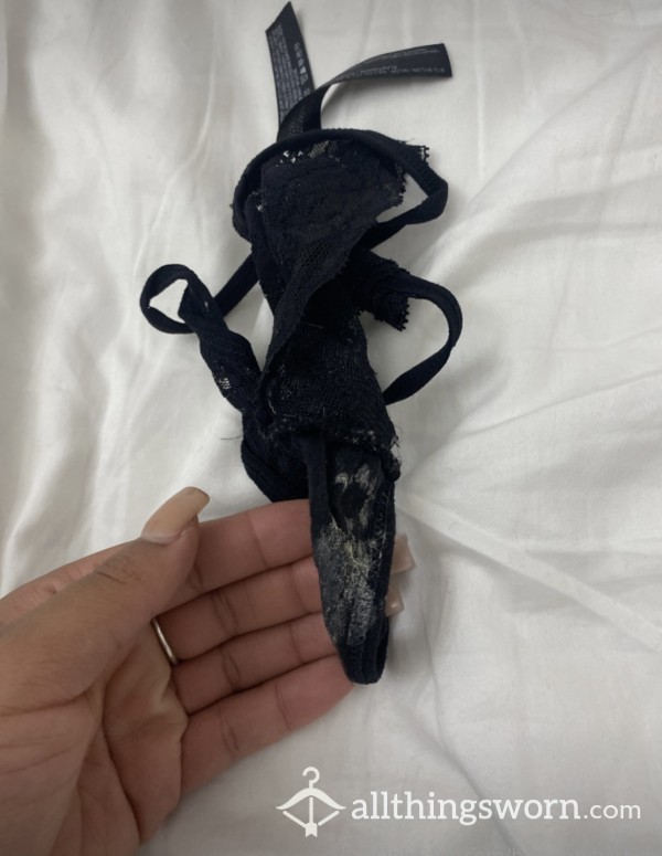 3 Day Old Black Thong