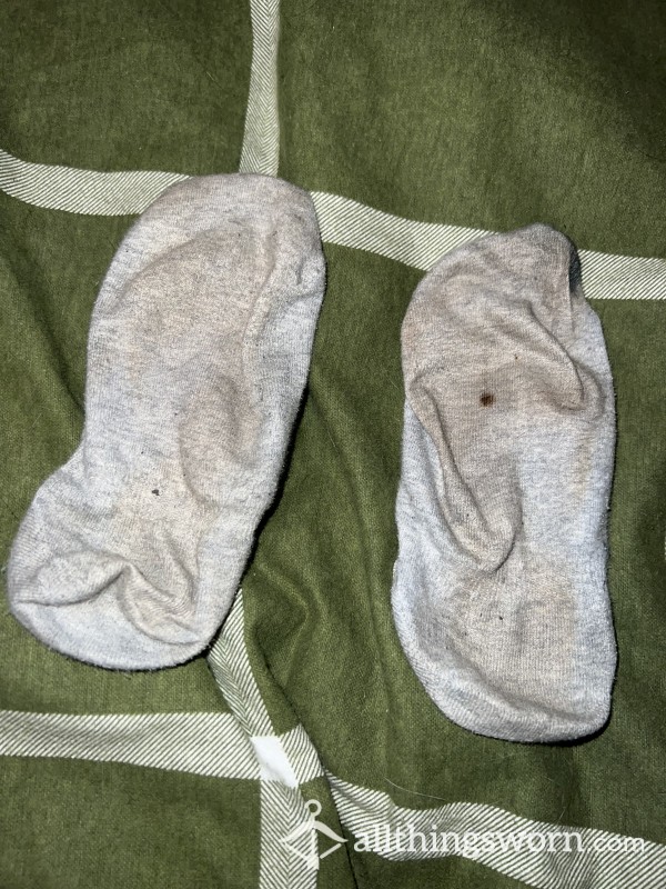 3 Day Worn Grey Pop Socks! 🧦