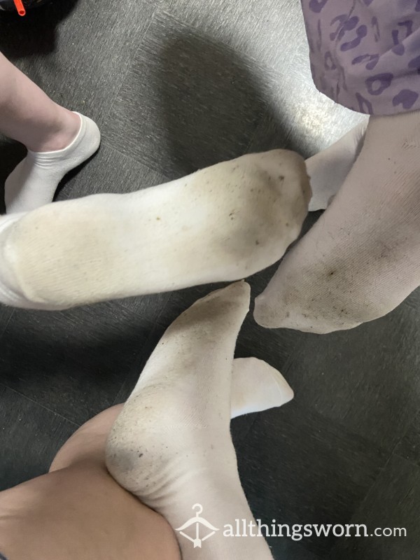 3 Girlies X 3 Pairs Of Used Smelly Socks