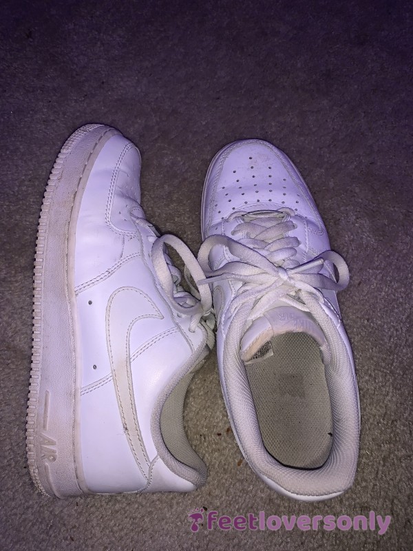 3 Year Old Air Force Ones!! Extremelyyy Dirty I Never Wore Socks With These Woops 🤭🤭