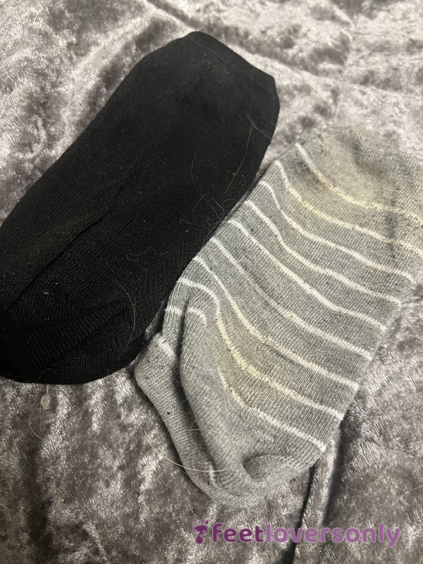 4 Day Worn No Shower Mix Match Socks!