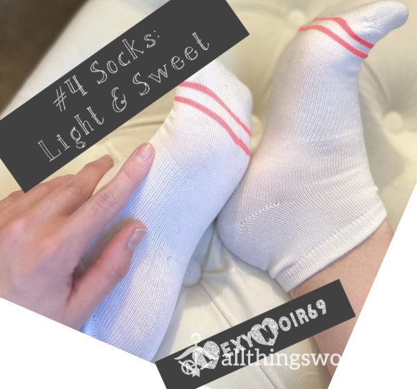 #4 Socks: Light & Sweet W/a Little Sweat In Clean Shoes