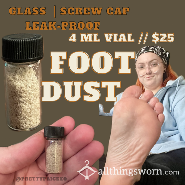 Foot Dust 🧪👣 4ml Leak-proof Vial 😈