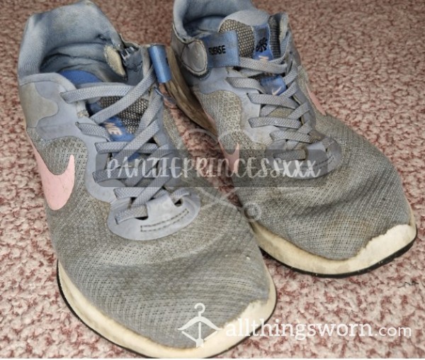 Abused Soles... Filthy, Worn Out, Smelly And Neglected Dirty Nike Trainers