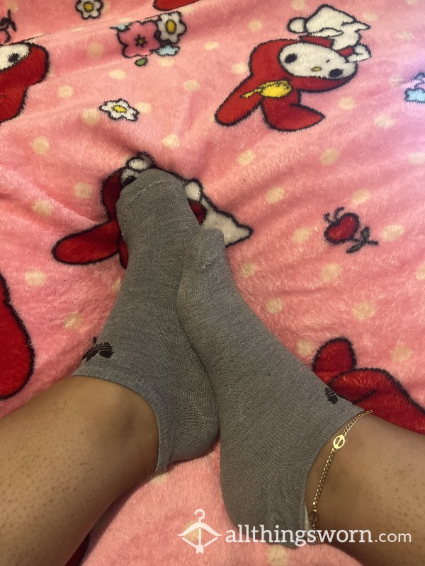 Adidas Gray Ankle Socks