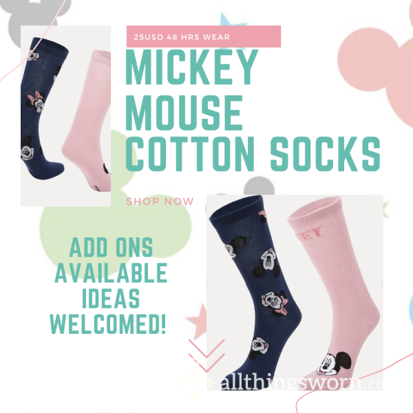 Adorable Mickey Mouse Socks