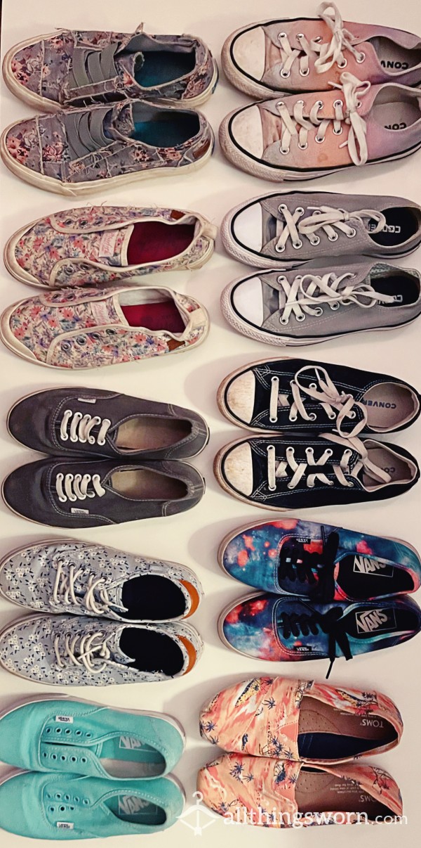 All Converse, Vans, Toms, Or Blowfish! 😻