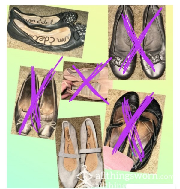 All The Flats !! $25 Per Pair Comes With 7 Day Wear