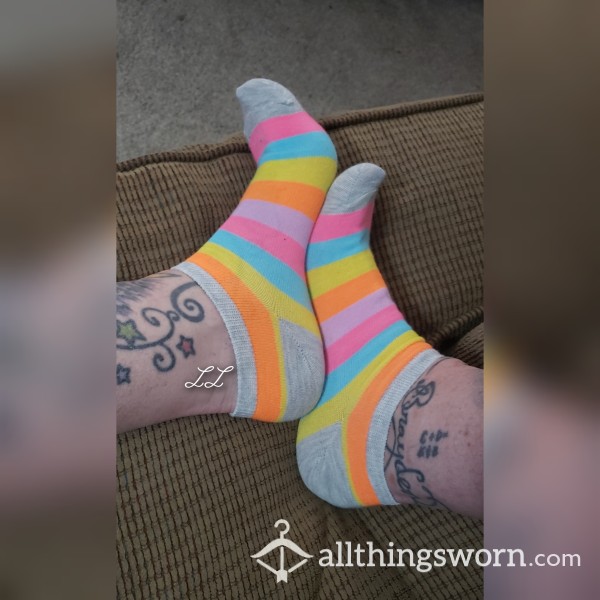 Ankle Pastel Rainbow 🌈 Socks