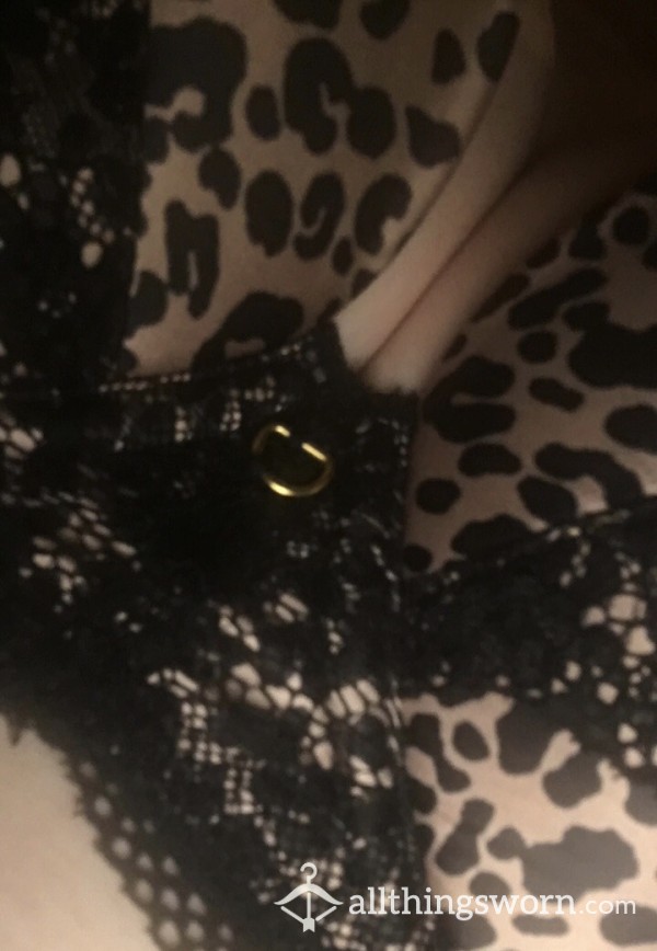 Ann Summers Leopard Print Bra With Some Naughty Pics & Worn For Two Days