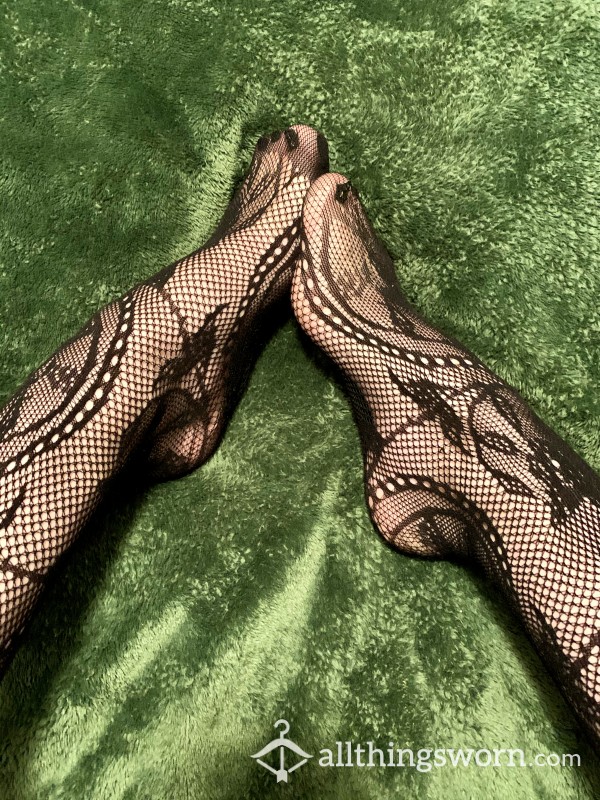 Anna’s Legs&Feet In Fishnets