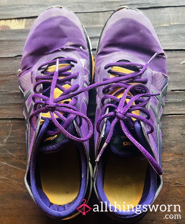 ASICS Running Shoes— Worn And Broke In