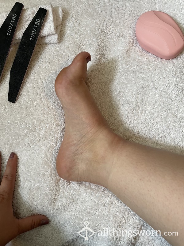 ASMR Filing My Sore, Tired, Blistered Feet After A Long Day
