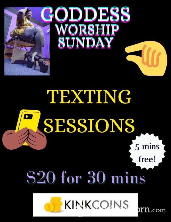 ATW Goddess Worship Sundays Text Sessions 20 For 30