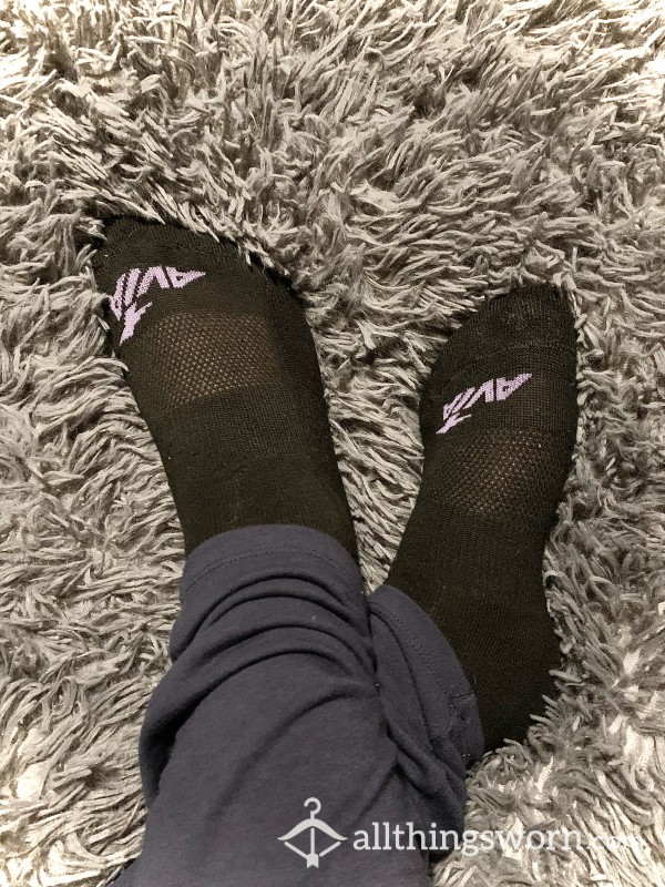 Avia Brand Purple And Black Socks