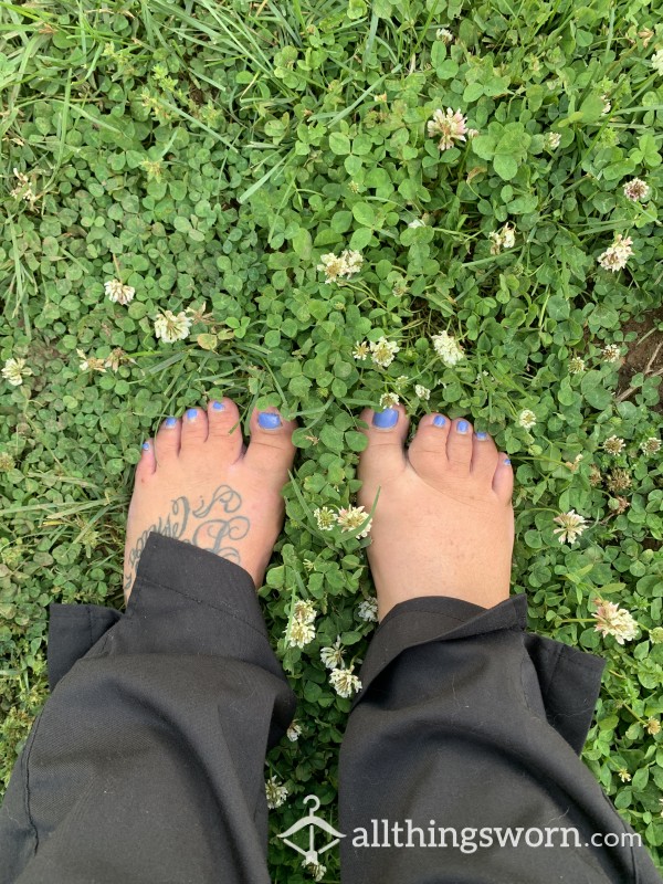 Bare Feet After A 16 Hour Workday