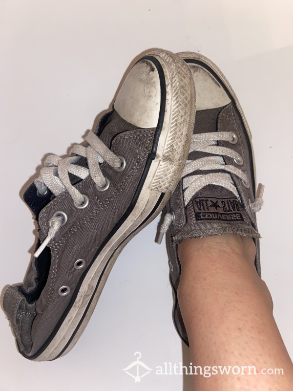 SOLD!Barefoot (VERY) Well-Worn Smelly Converse