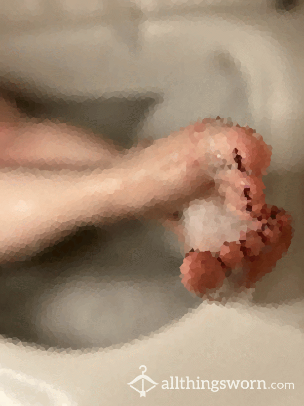 Beautiful Bare Feet In Bubble Bath