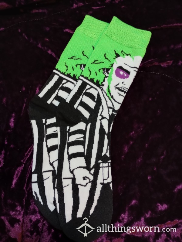 Beetlejuice 🪲🧃 Tube Socks 💚 Available For Wear 💚 FREE SHIPPING 💌
