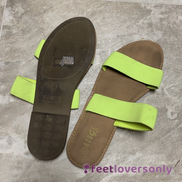 🦶Giantess Feet Neon Sandals-Size 11