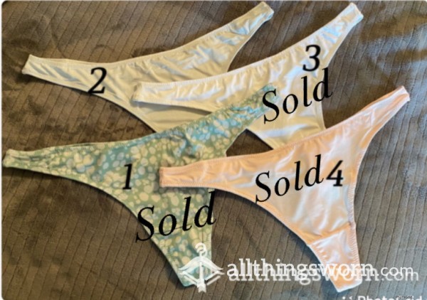 Only 1 Left-Satin Feel Thongs Reduced Price