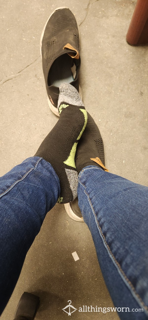 Black And Green Work Socks
