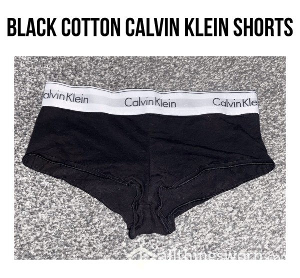 Black Cotton Calvin Klein Shorts🖤