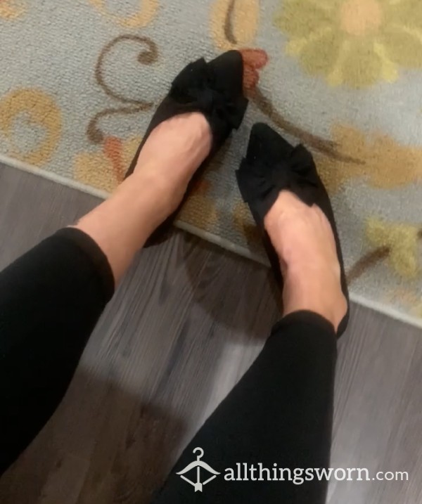 OMG!! 💯🥵🔥read Description!! I Literally FKD These Ones—and It’s So, Soooo Hot!! 💯🥵🔥 I’ll Include The Video—over 15 Mins Long, So Good All Over My Pussy!! 💯🥵🔥 Black Flats With Bows; Will Wear 