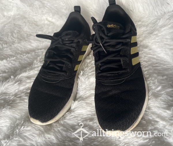 Black & Gold Adidas Sneakers