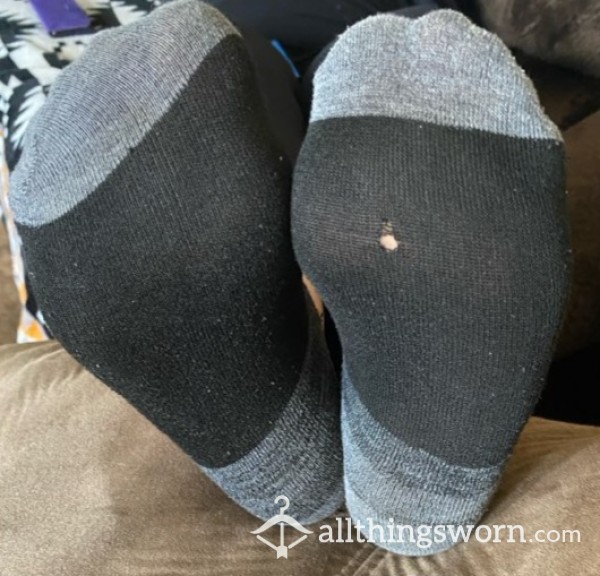 Black & Grey Ankle Socks