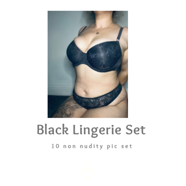 🖤Black Lingerie Picture Set BY YOUR FAVOURITE MOMMY🖤