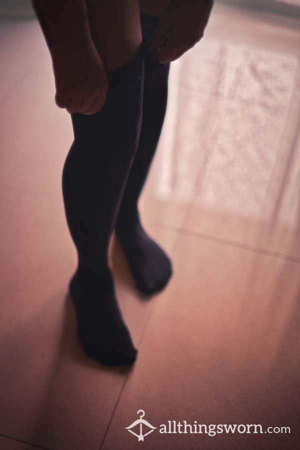 Black Opaque Thigh Length Sexy Stockings 🔥