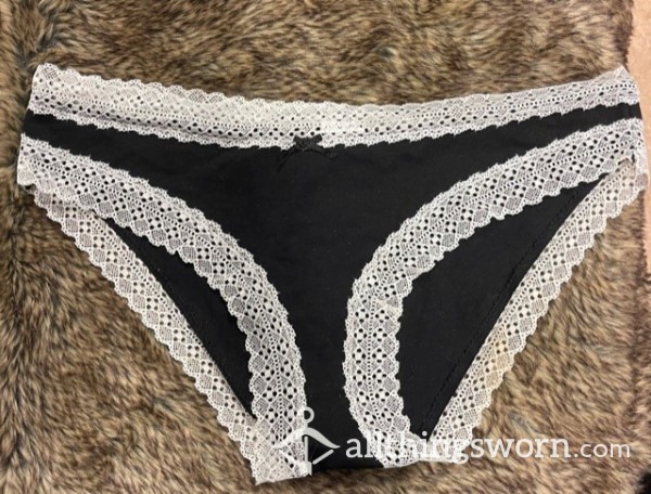 Black Panties With White Lace