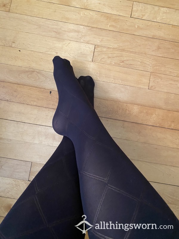 Black, Sleek, Intricate Stockings