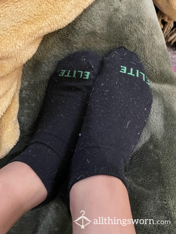 Black Socks, Worn For A Week :)