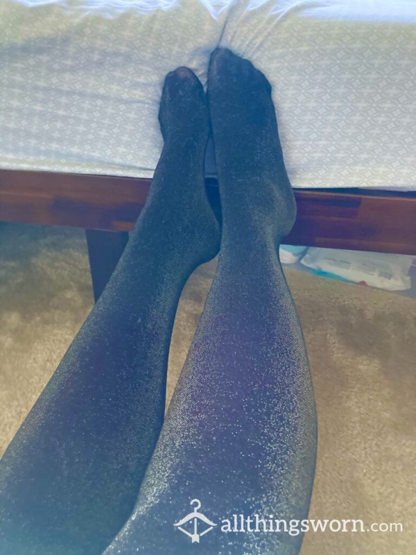 Black Tights With Tons Of Sparkles!