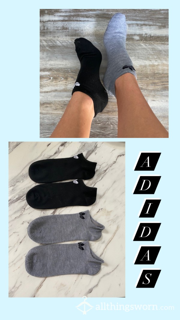 Black/Grey Adidas Ankle Socks🖤