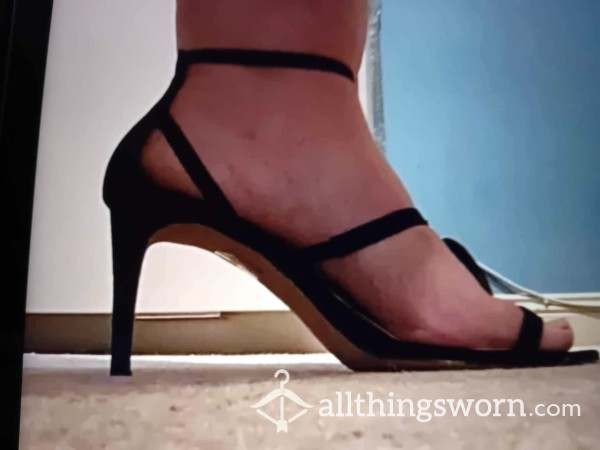 Blk Strappy Shoes
