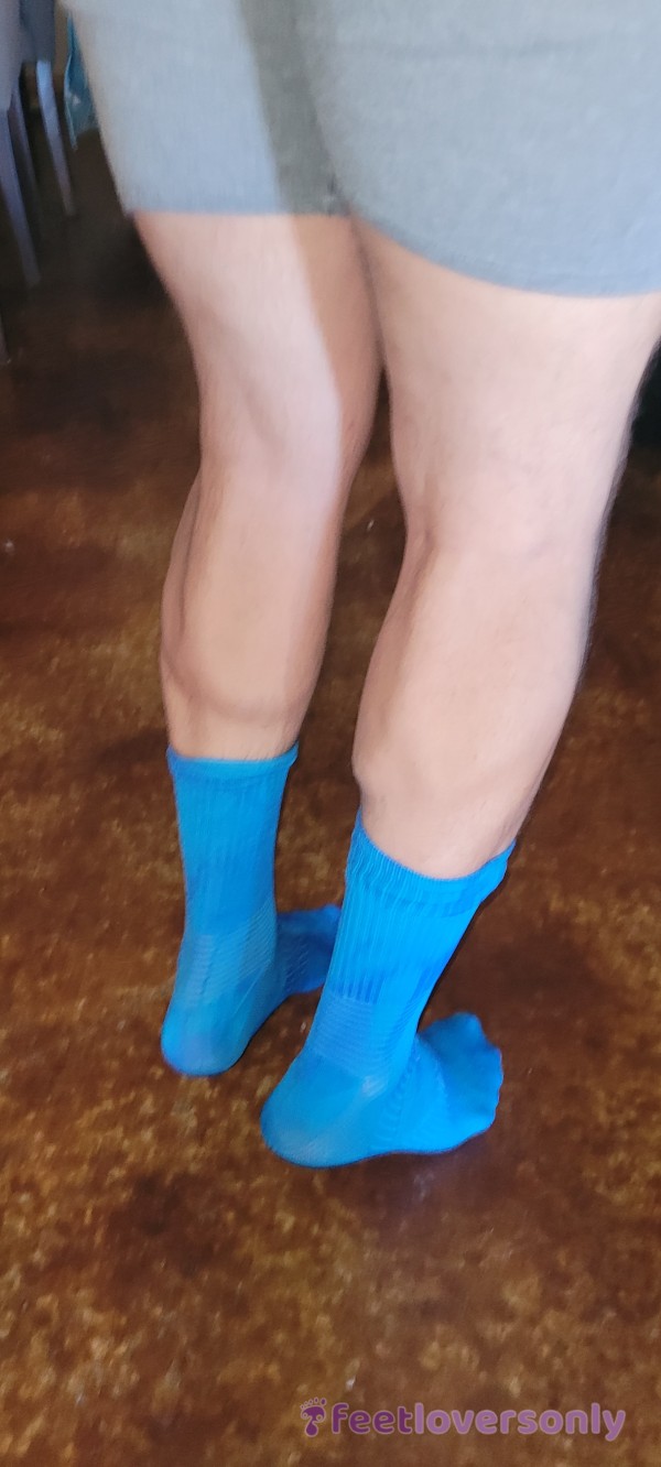 Blue Compression Socks 48 Hr Wear