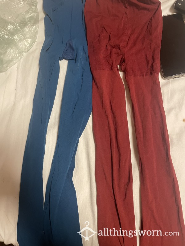 Blue Pantyhose & Red Pantyhose