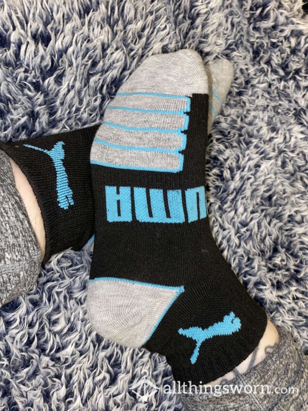 Blue Puma Athletic Socks 🦋 US Shipping Included- 72 Hr Wear