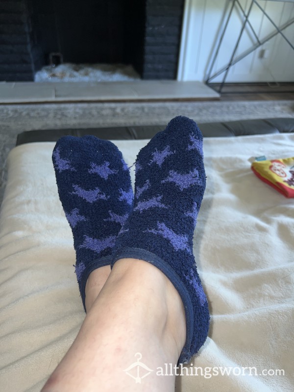 Blue & Purple Fuzzy Socks