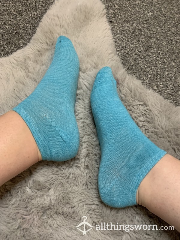 Blue Trainer Socks